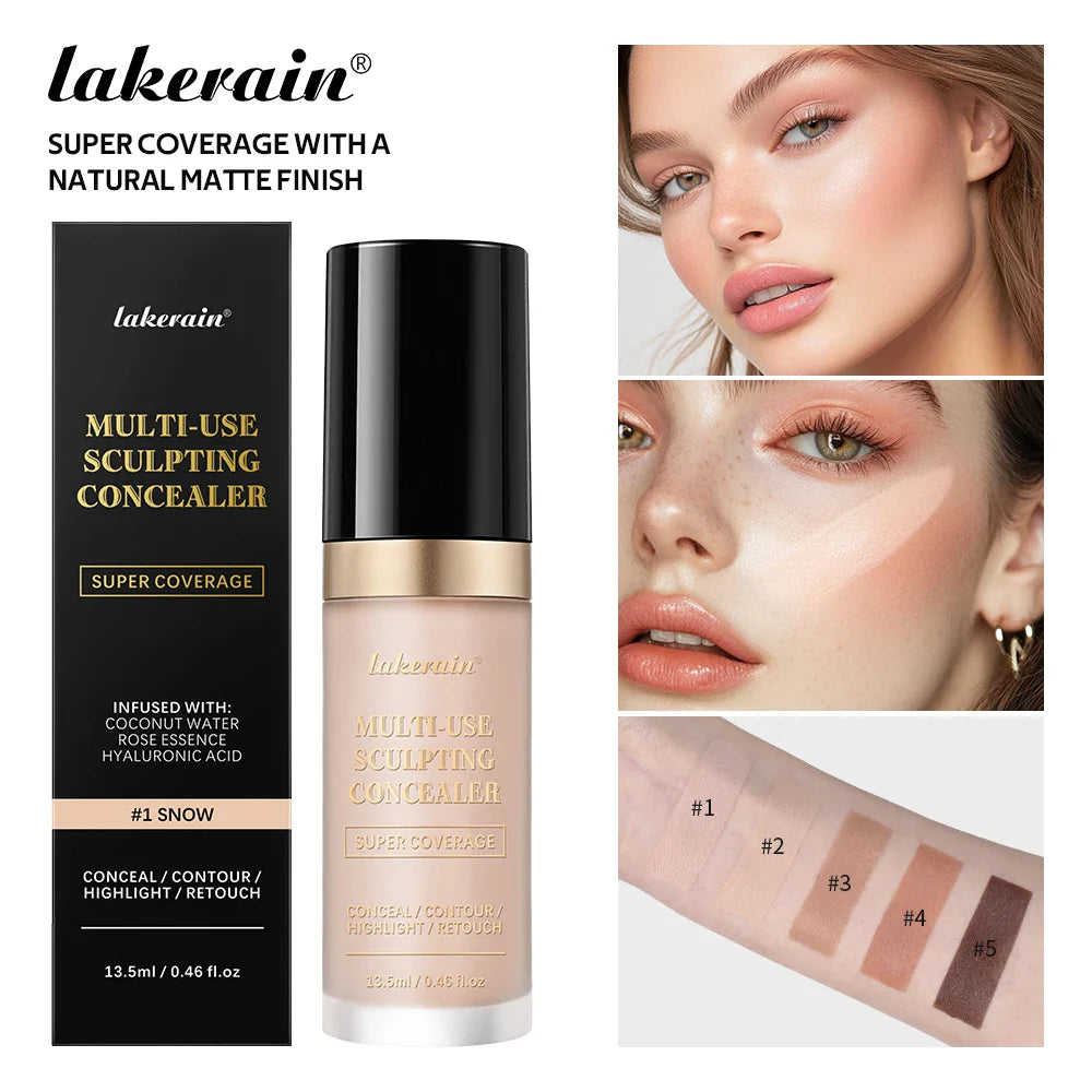 ibcccndc 5-Color Concealer – Contour, Highlight & Coverage