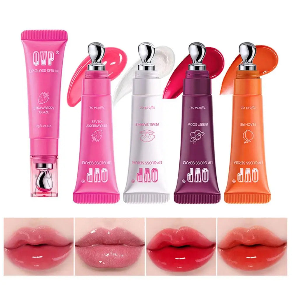 Fruit-Flavored Hydrating Lip Serum Gloss | 3-in-1 Tint & Glaze