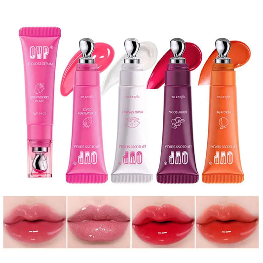 Fruit-Flavored Hydrating Lip Serum Gloss | 3-in-1 Tint & Glaze Lip Serum Gloss Peaceful Pleasures Health and Wellness