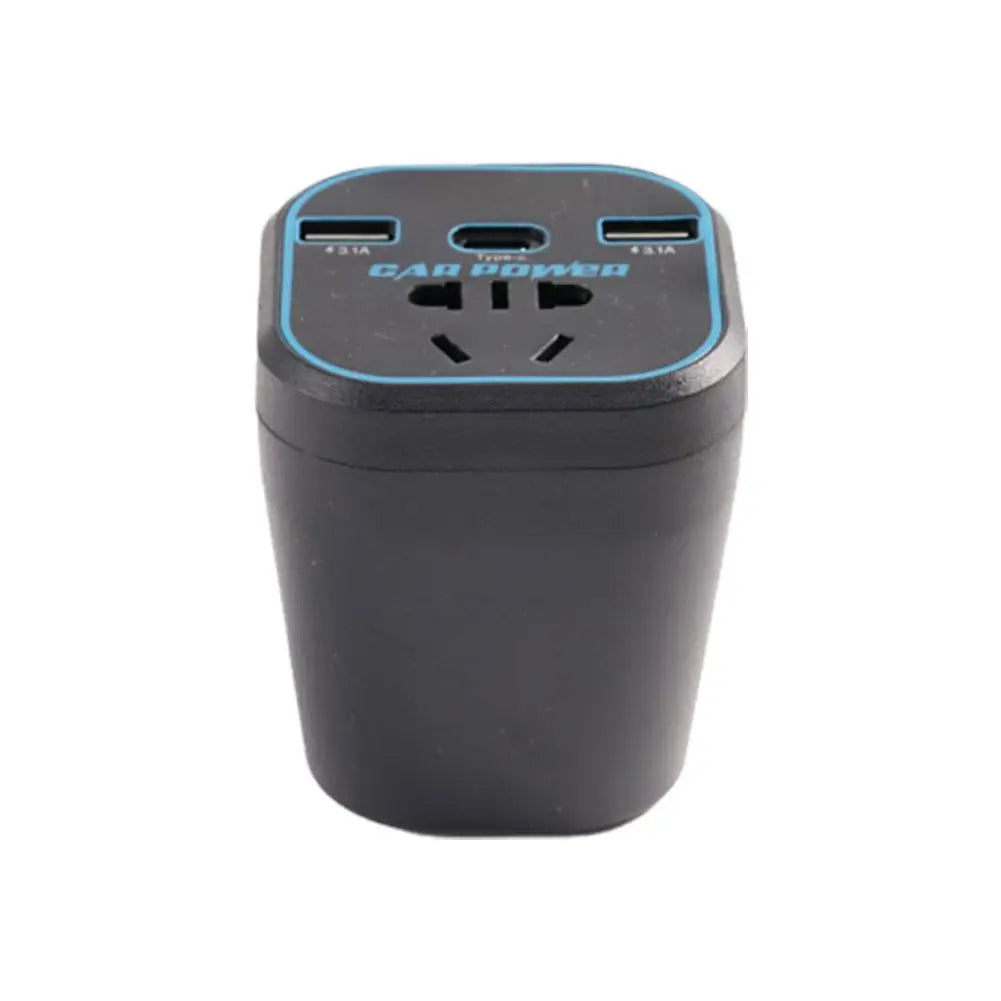 200W Car Power Inverter 12V/24V to 110–220V with USB-C Fast Charge