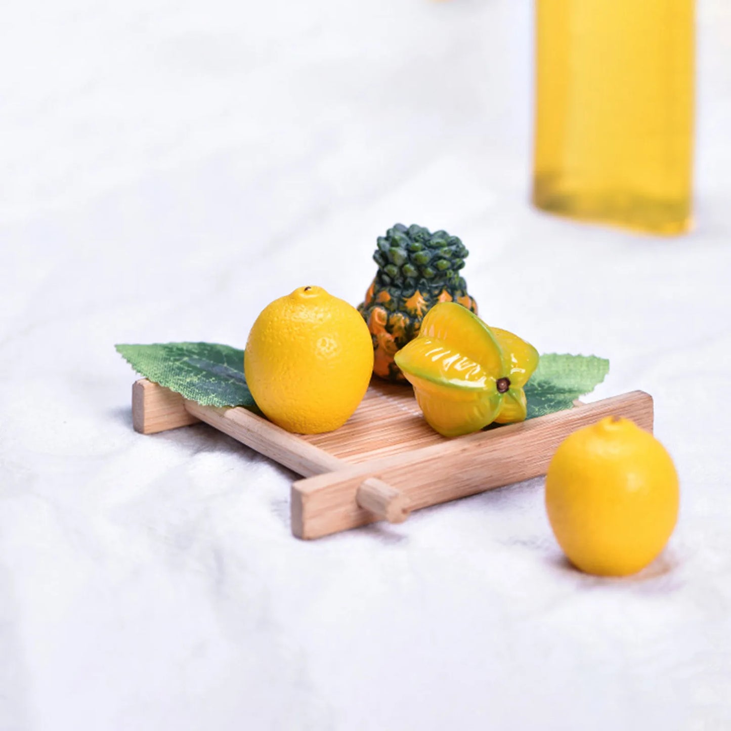 Miniature Fruit Figurines Resin Micro Landscape Desk Ornaments