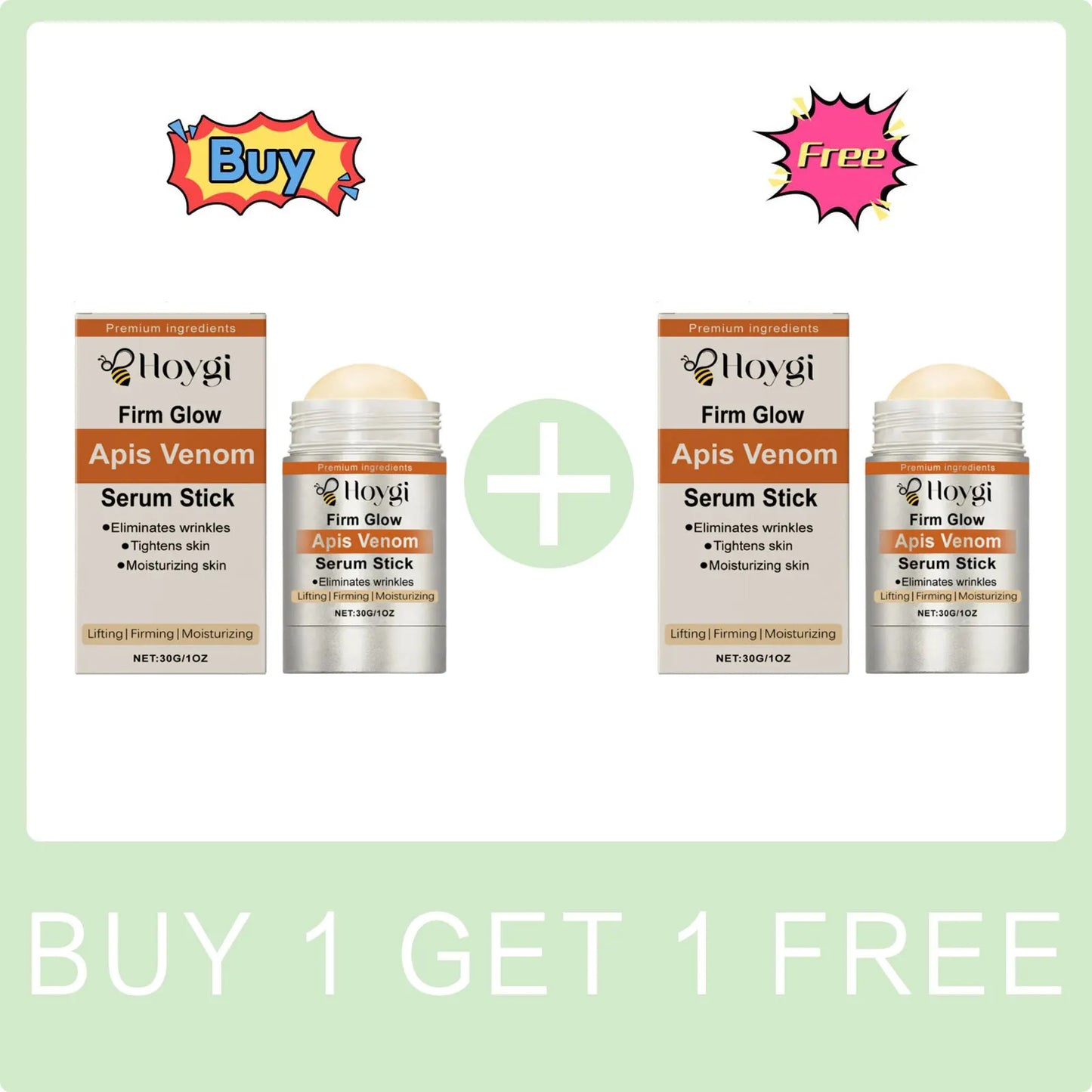 Bee Venom Serum Stick Eliminates Wrinkles Improve Sagging Skin Increase Elasticity Reduce Redness Firming Lifting Skin Care 30g Peaceful Pleasures Health and Wellness Buy 1 Get 1 Free
