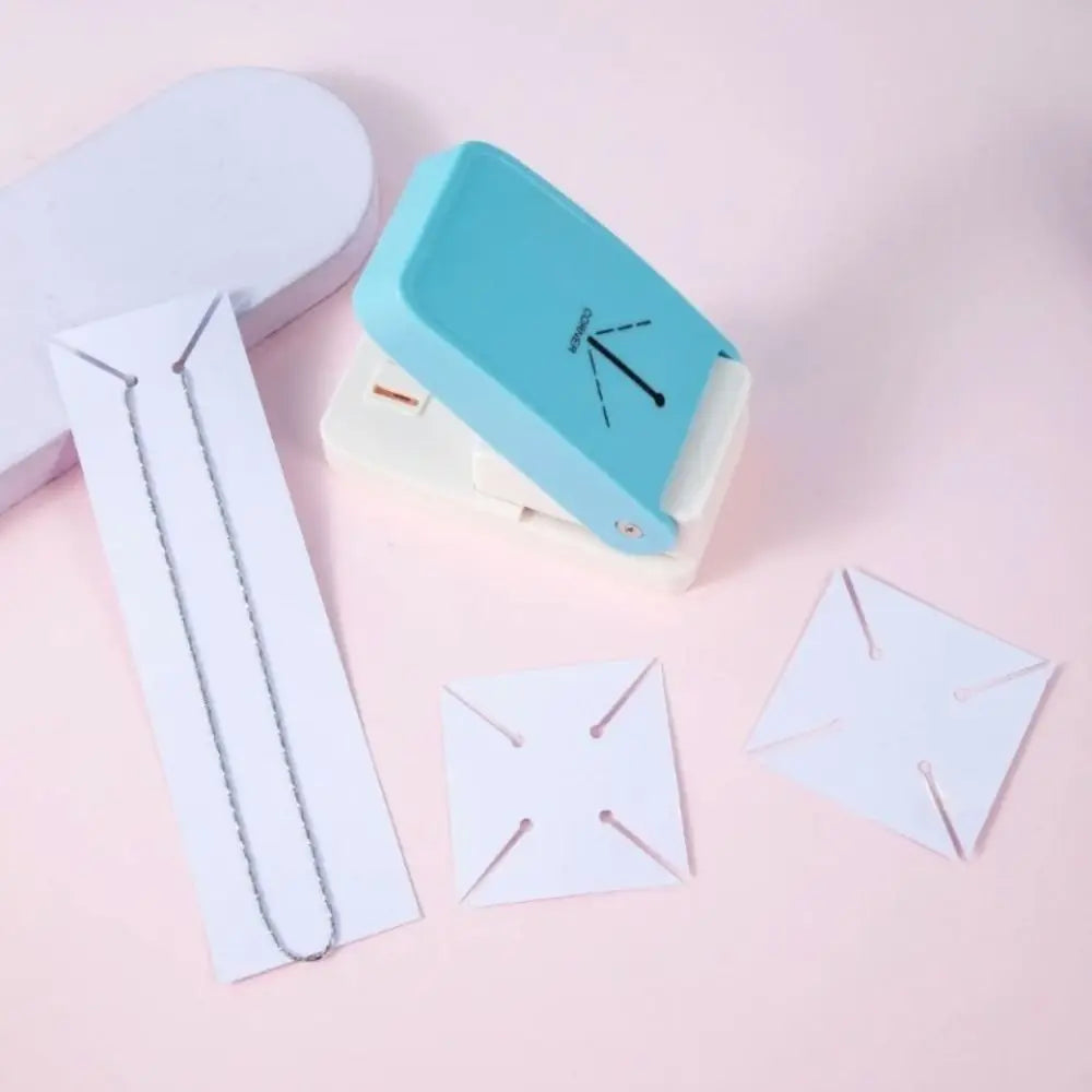 Large size Jewelry Card Puncher Labor-saving Necklace Jewelry Display Card Punch Earrings Bracelet Packing Card Making Machine Peaceful Pleasures Health and Wellness