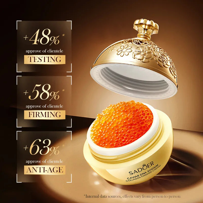 SADOER Caviar DNA Sodium Collagen Frming Cream for Moisturizing Nourish Anti-age Skin Care 30g Peaceful Pleasures Health and Wellness