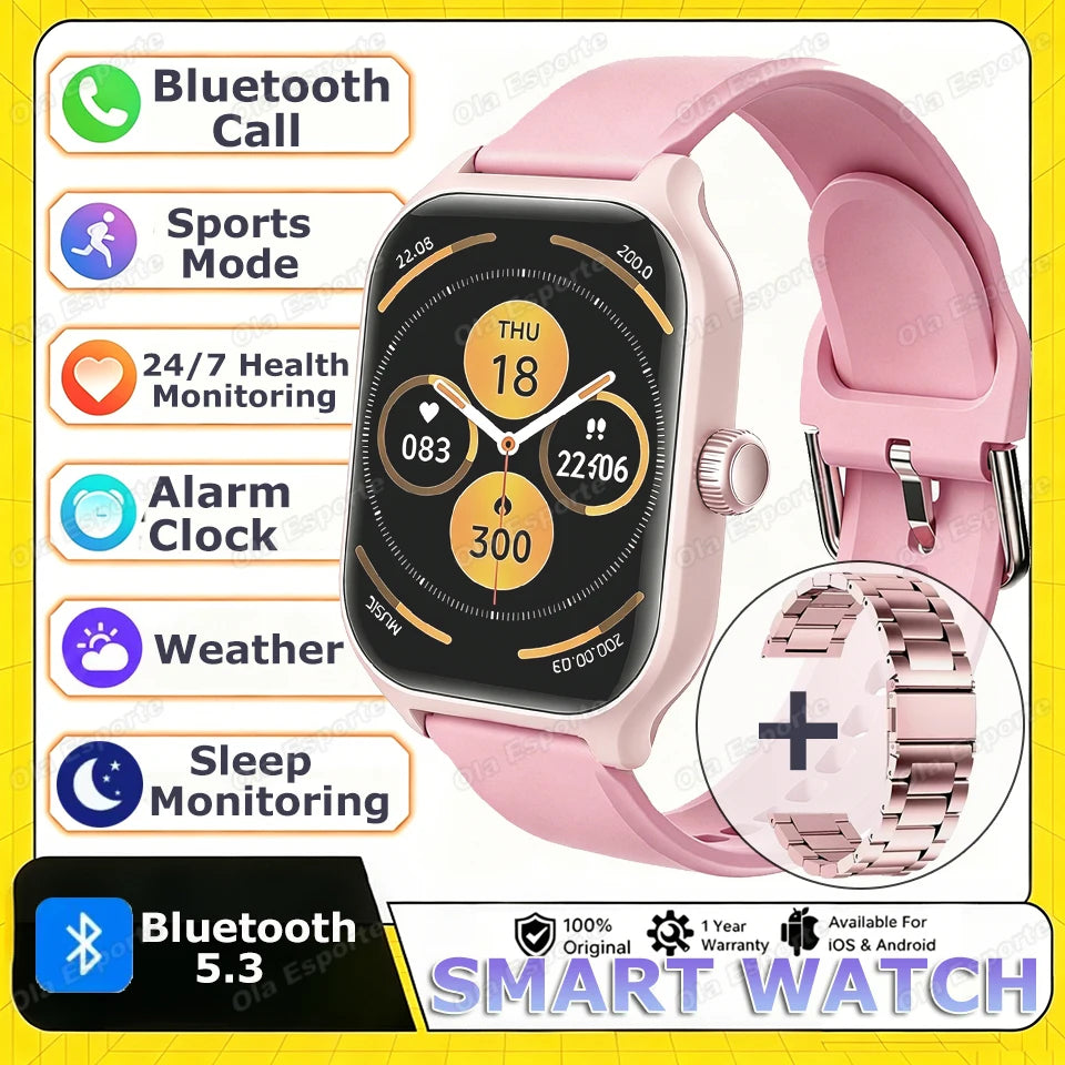 2026 New Men's Smart Watch Women's Gift Heart Rate Blood Oxygen Sports Fitness Watch Electronics Bluetooth Call Smartwatch HW12 Peaceful Pleasures Health and Wellness Pk20Szstrap