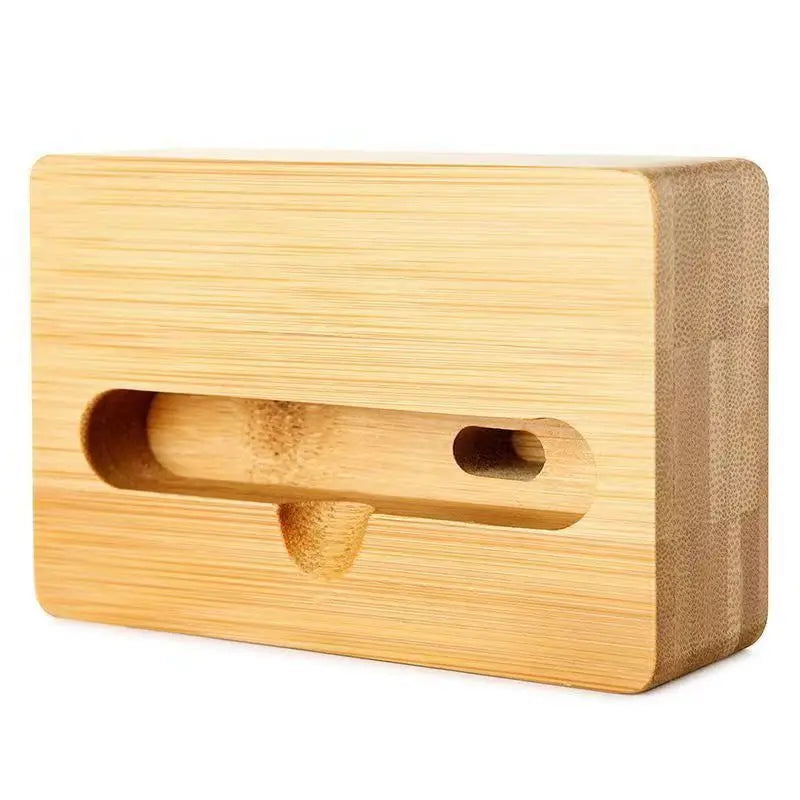 Bamboo Passive Phone Stand & Speaker Amplifier | Desktop Holder Passive Phone Speaker Stand Peaceful Pleasures Health and Wellness YELLOW