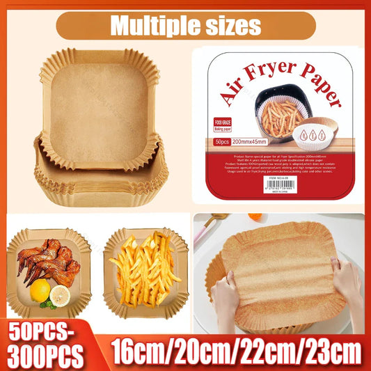 Disposable Air Fryer Liner Paper – Non-Stick Baking Sheets Air Fryer Liner Paper Oasis Select
