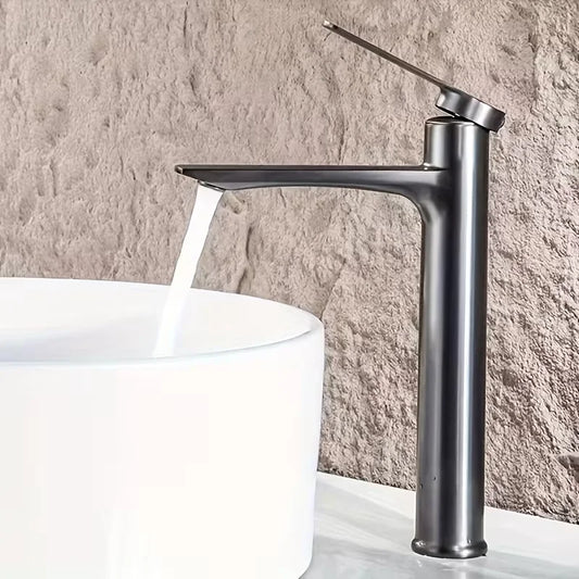 Zinc Alloy Bathroom Basin Faucet | Single Hole Long Spout Bathroom Basin Faucet Peaceful Pleasures Health and Wellness