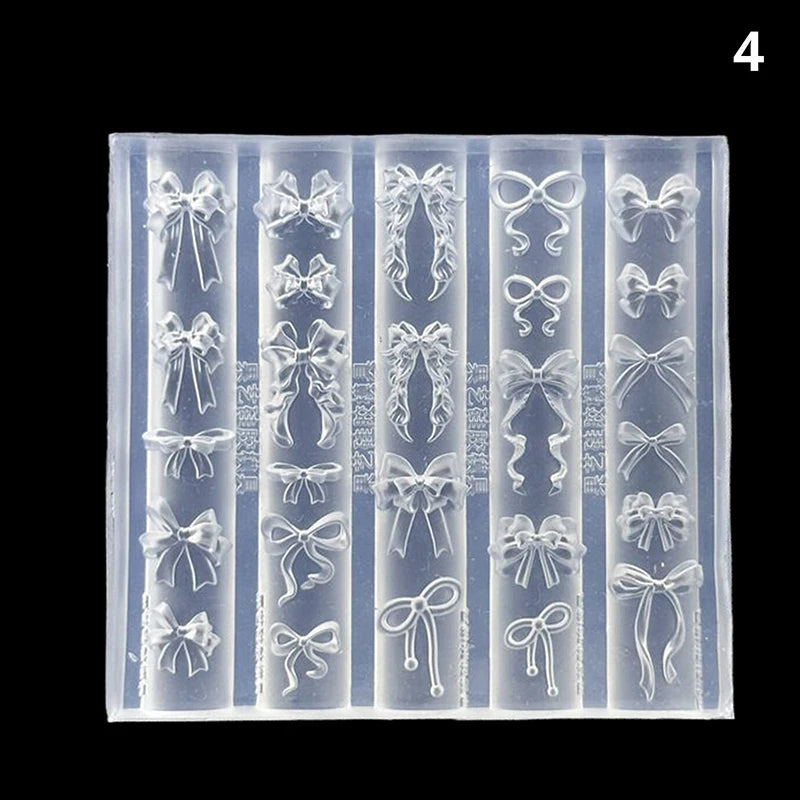 1pcs Sea Shell Starfish Goldfish Koi Fish 3D Acrylic Nail Mold Summer Sea Jellyfish DIY Lace Bow Silicone Mold Nail Art Mold Peaceful Pleasures Health and Wellness 4