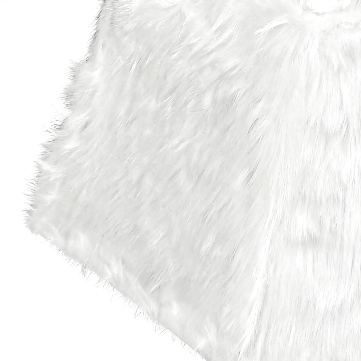Boho White Plush Christmas Tree Collar | Farmhouse Base Cover
