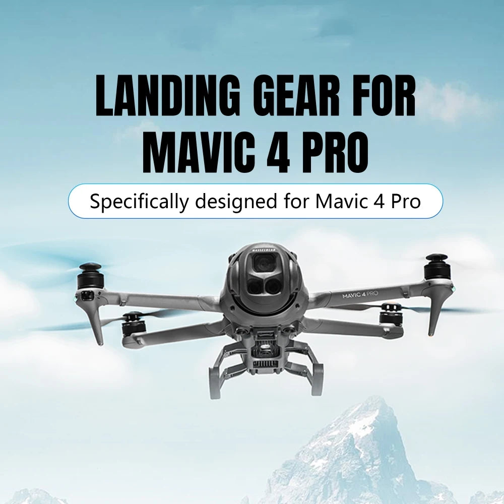 For DJI Mavic 4 Pro Landing Gear Foldable Landing Training Frame Gimbal Protection Anti-Collision Accessories Peaceful Pleasures Health and Wellness