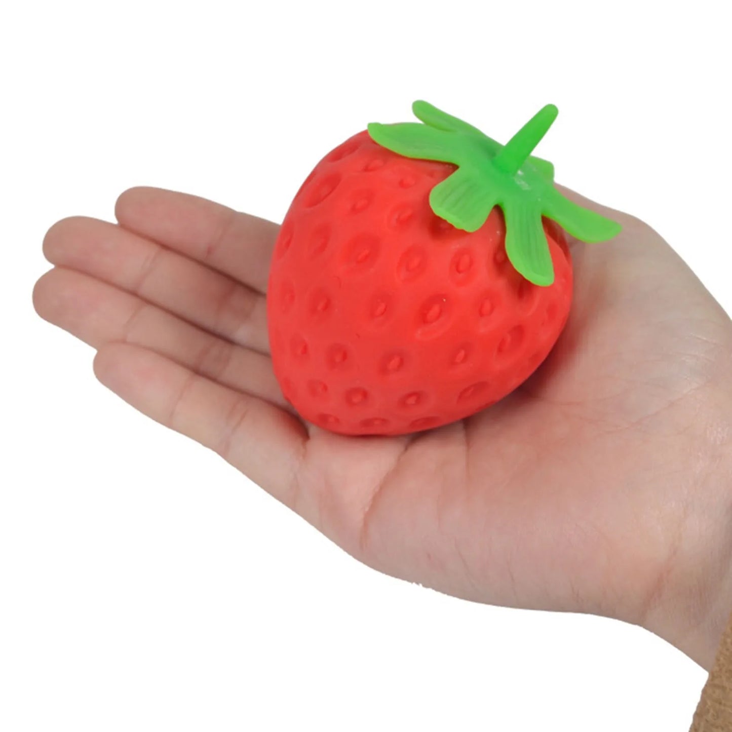 Soft Strawberry Fruit Squishy Toy – Slow Rising Stress Relief for Kids & Adults, Squeeze Anti-Anxiety Sensory Fidget Toy Peaceful Pleasures Health and Wellness