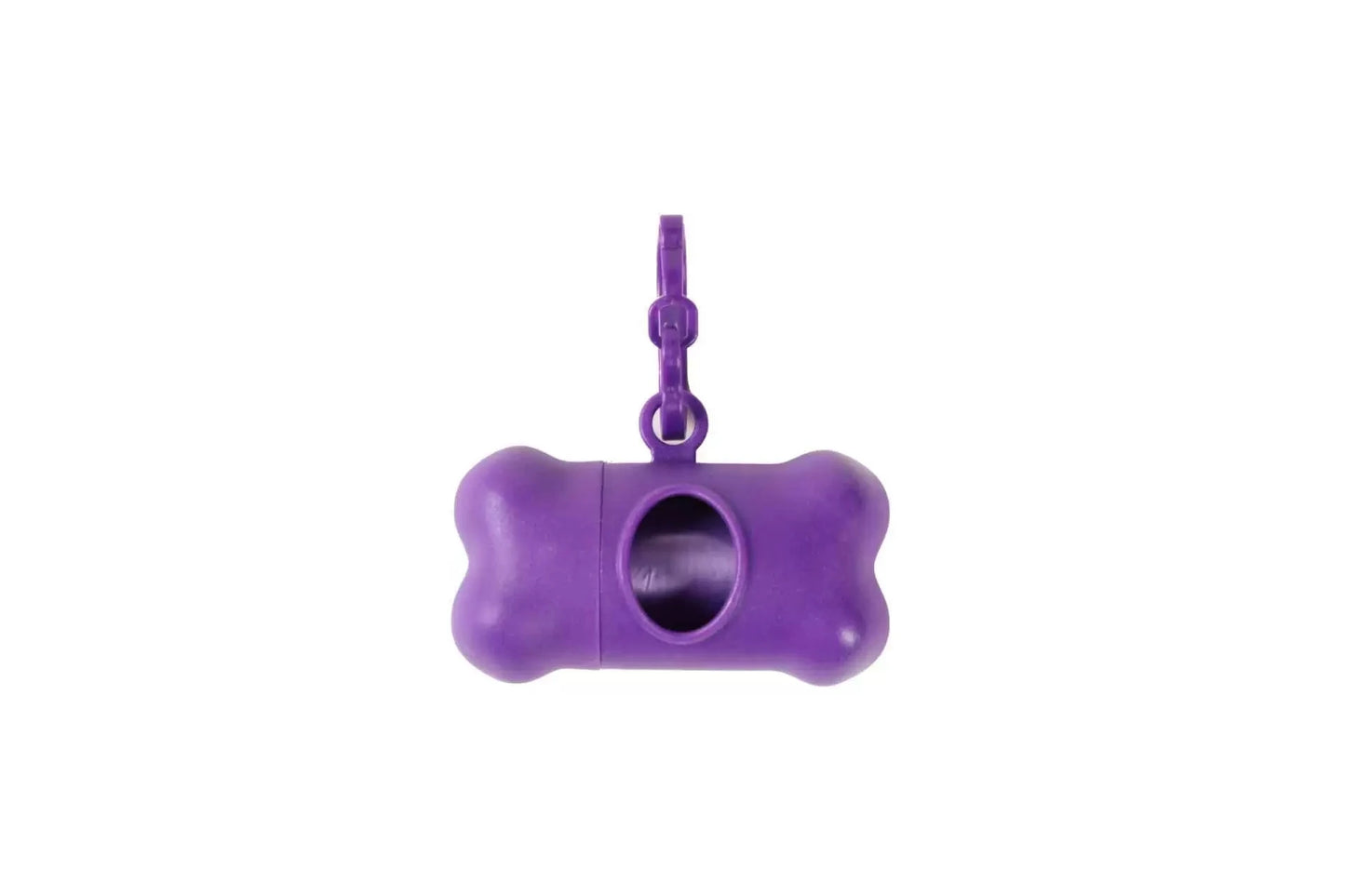 Bone-Shaped Dog Poop Bag Dispenser with Leash Clip