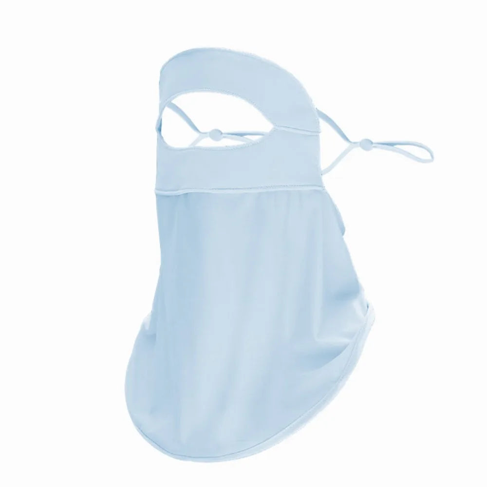 Full-Face Sunscreen Veil – UPF 50+ Outdoor Sun Protection Peaceful Pleasures Health and Wellness Blue