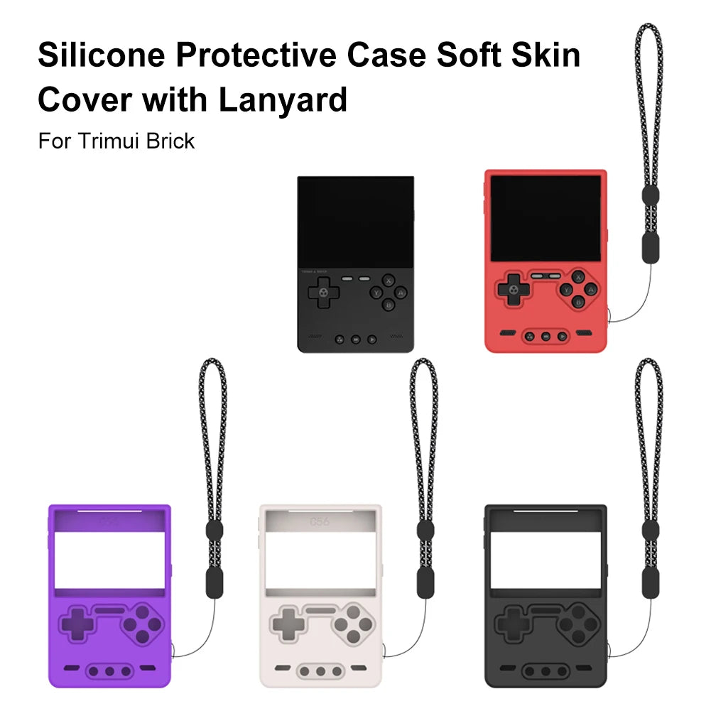Silicone Protective Cover for Trimui Brick Game Console Shockproof Protector Shell Sleeve Anti-Scratch Soft Skin Cover Case Peaceful Pleasures Health and Wellness