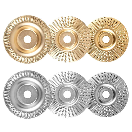 3-Piece Wood Carving Disc Set | Angle Grinder Grinding Wheels Wood Carving Disc Set Peaceful Pleasures Health and Wellness