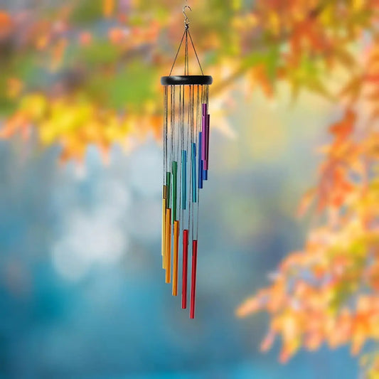 Beautiful and Soothing Musical Wind Chime with 12 Tubes and Bells - Perfect for Relaxation and Meditation Peaceful Pleasures Health and Wellness