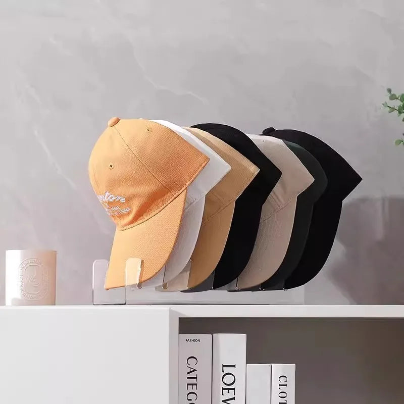 Lightweight Plastic Hat Organizer Rack Baseball Caps Peaked Caps Durable Space Saving Design for Desk Wardrobe Closet Dormitory Peaceful Pleasures Health and Wellness