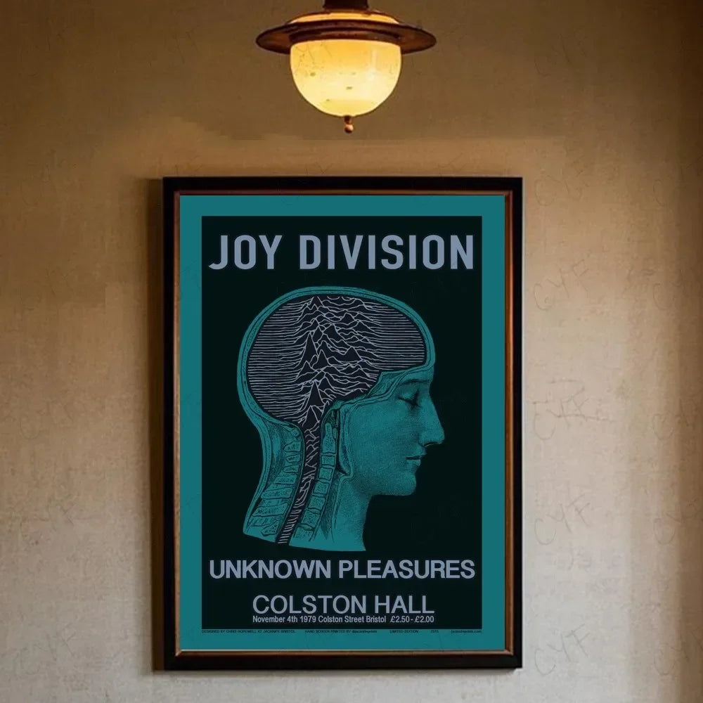 Joy Division British Post Punk Band Canvas Poster Minimalist Aesthetic Wall Art Print Modern Living Room Home Decor Peaceful Pleasures Health and Wellness z8 30x40cm Unframed