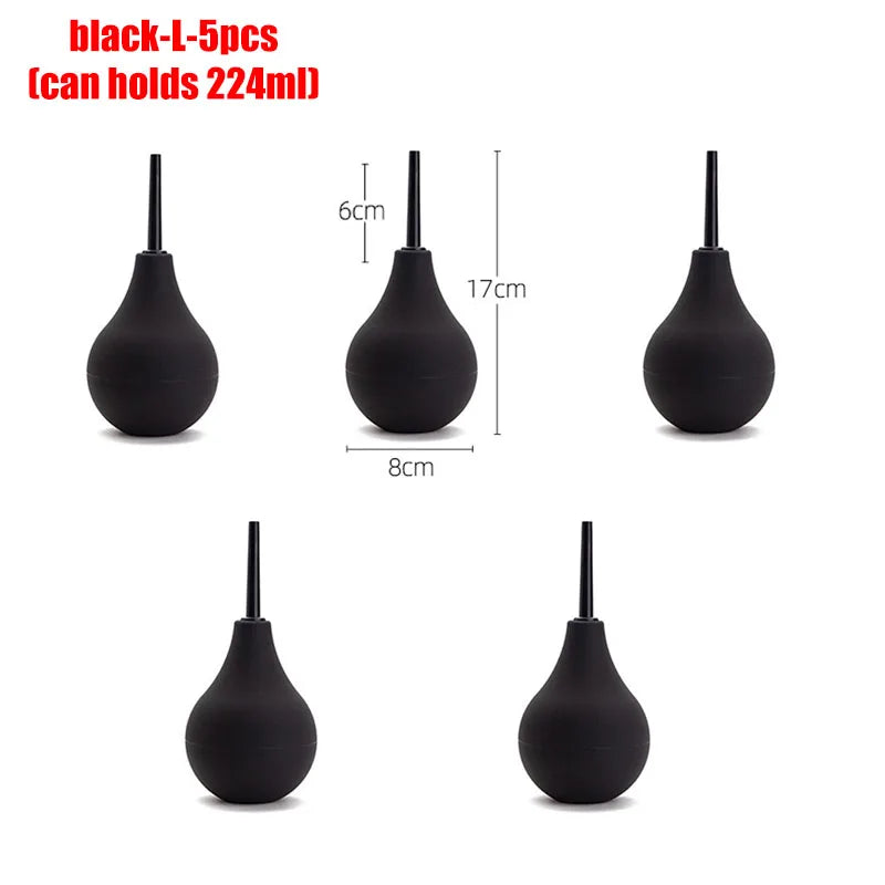 Anal Douche Bulb – 4 Sizes, Anti-Backflow Personal Hygiene Cleansing