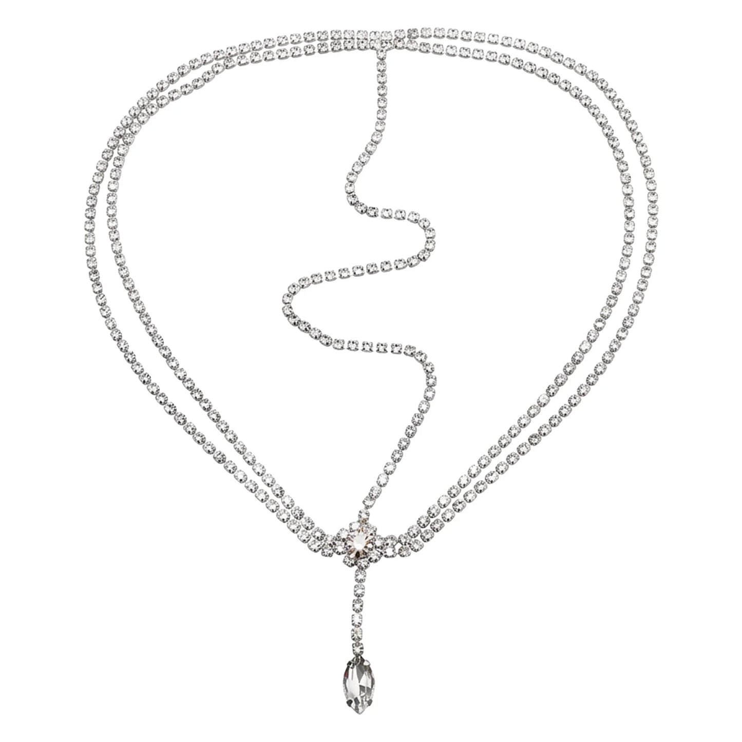 Multi Layer Rhinestone Forehead Chain Hairpiece Bridal Headwear For Wedding Party Peaceful Pleasures Health and Wellness C