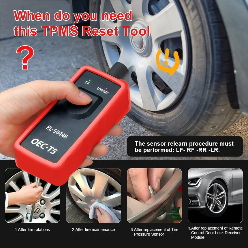 EL50448 TPMS Reset Tool for GM Vehicles 2006–2022 Peaceful Pleasures Health and Wellness