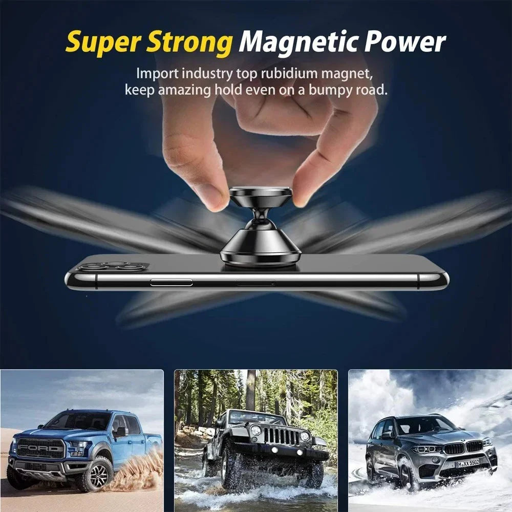 Magnetic Car Phone Holder – Universal Dashboard Mount Stand
