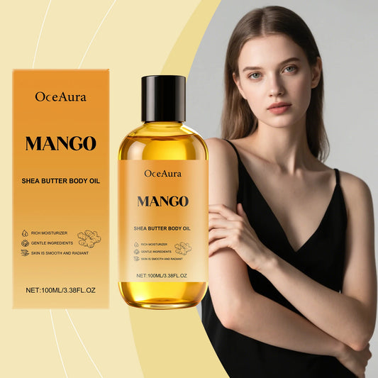 OceAura Mango & Shea Firming Body Oil – Anti-Aging Moisturizer Firming Body Oil Peaceful Pleasures Health and Wellness