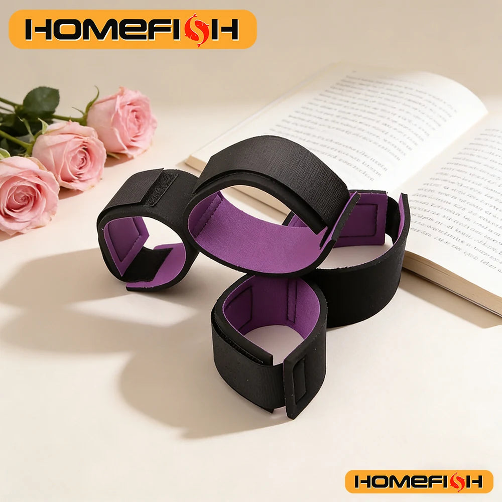 BDSM Bondage Set Soft Strap Handcuffs - Ankle Cuffs Sex Toys for Women Couples Slave Bed SM Adult Games Shop Peaceful Pleasures Health and Wellness