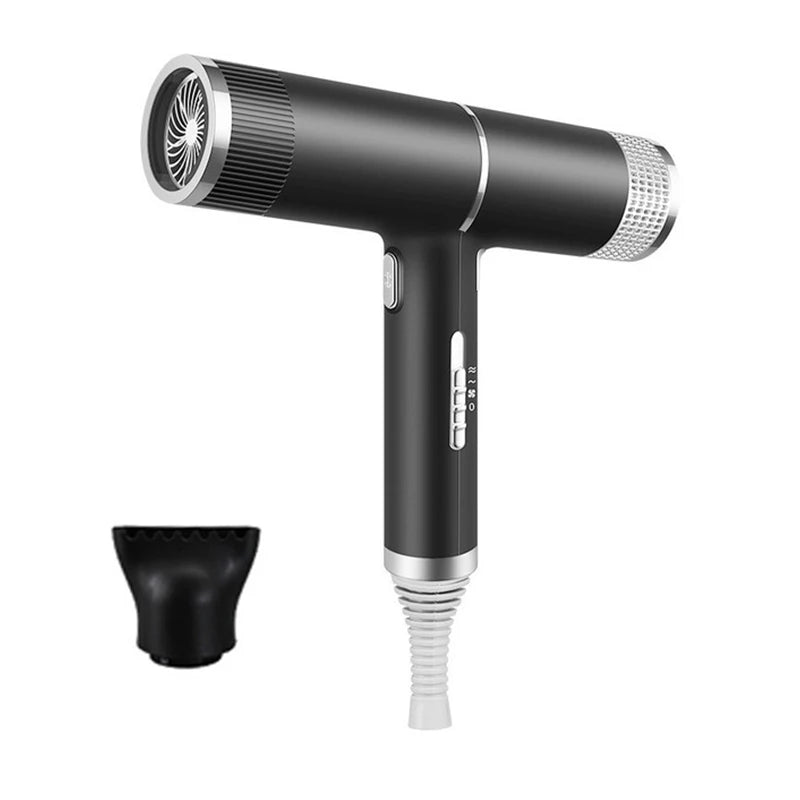 Professional Salon High Power 1000W Ionic Hair Dryer Set with Cold Hot Wind for Home Hotel & Travel Use Peaceful Pleasures Health and Wellness black 100V-240V US Plug
