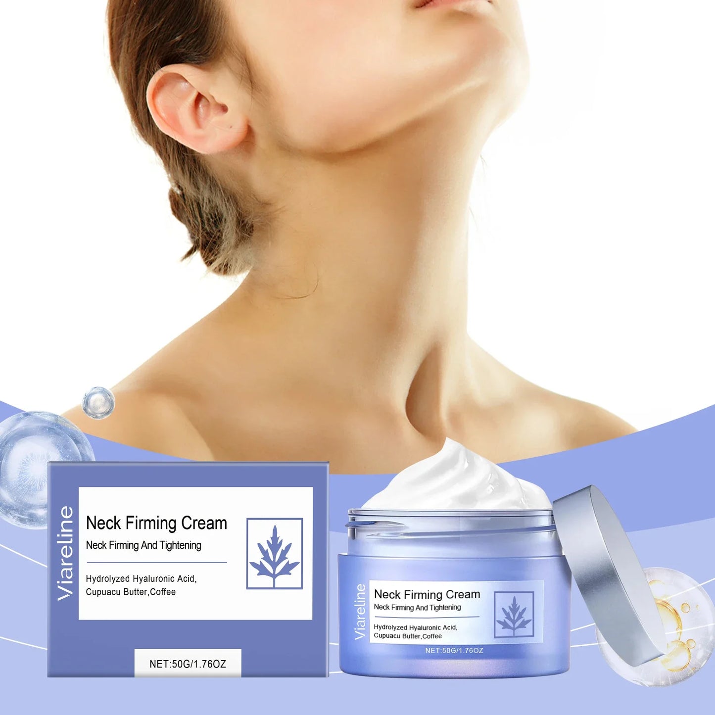 Viareline Firming Neck Cream – Lift, Smooth & Brighten Skin
