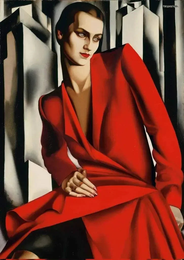 Tamara De Lempicka Posters Abstract Woman Art Canvas Painting and Prints Pictures for Nordic Living Room Aesthetic Decor Cuad Peaceful Pleasures Health and Wellness