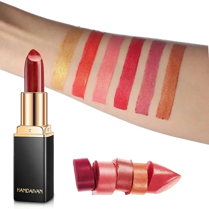 Handaiyan Metallic Color-Changing Lipstick – 9 Shades