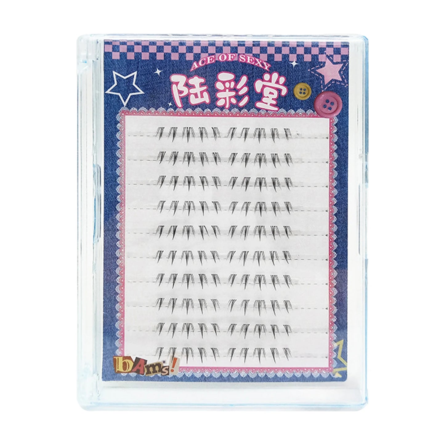 6-7mm ACE Dense Cat Korean Lower Eyelashes Air Fairy Fake Eyelash Segmented Natural Under Lashes Extension Manga Eye Makeup Tool Peaceful Pleasures Health and Wellness style 3