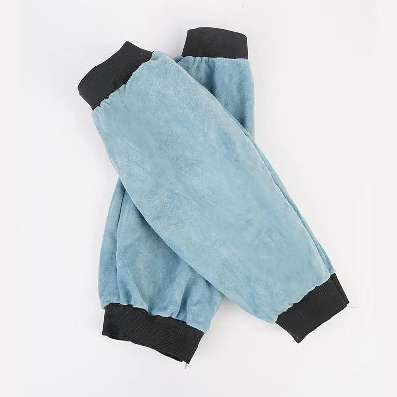PU Leather Welding Sleeves | Heat Resistant Arm Guards, 1 Pair