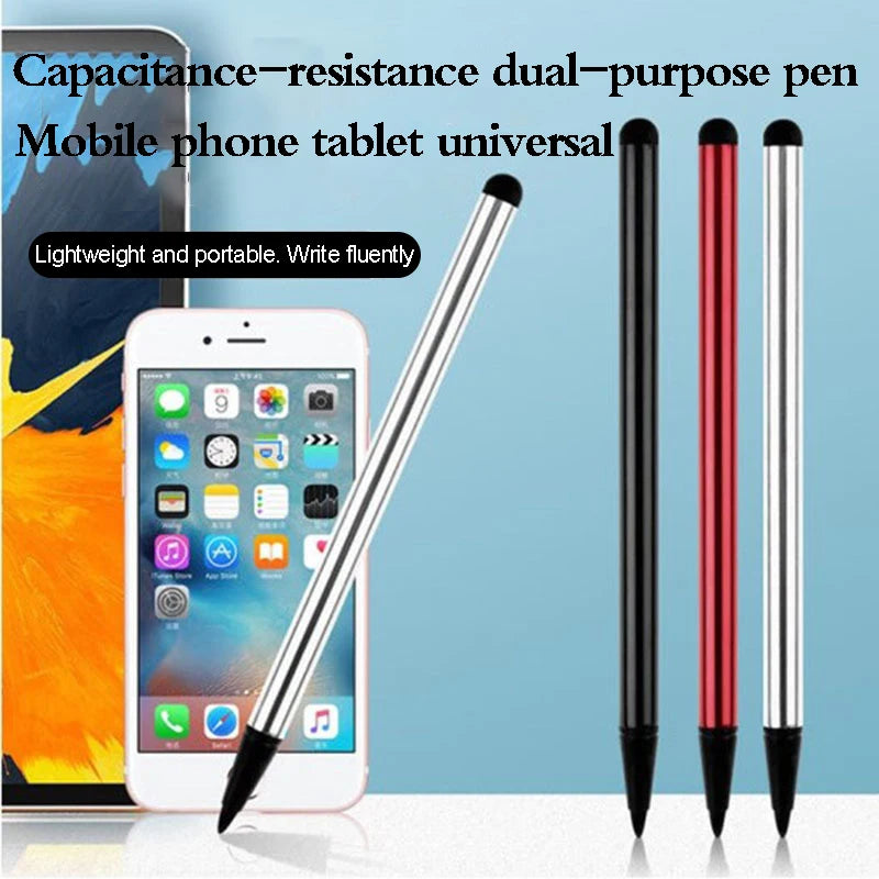 Resistive Screen Universal Dual-purpose Handwriting Touch Screen Accessory Metal Electrostatic Capacitive Pencil Tablet iphone Peaceful Pleasures Health and Wellness
