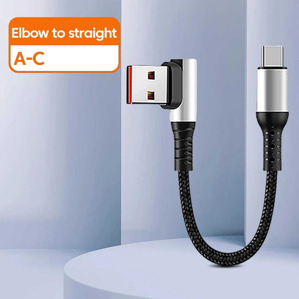 6A USB-A to USB-C Fast Charging Cable 0.25M & 0.5M Short