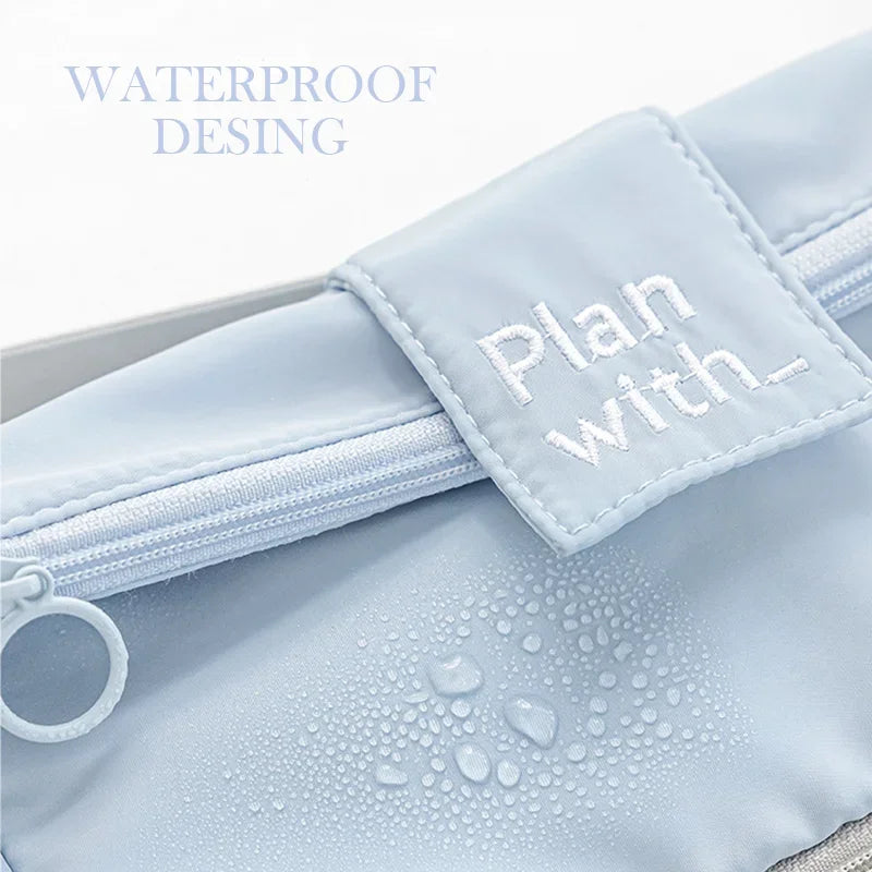 Double-layer Storage Pen Case Simple High Appearance Level Large Capacity Niche Stationery Bag School Supplies Desk Accessories Peaceful Pleasures Health and Wellness
