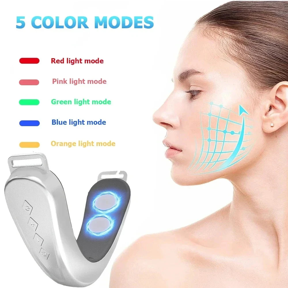 V Face Facial Massager, Intelligent Beauty Household Facial Massager, V-shaped Facial Lifting Firming Belt, Double Chin Reducer Peaceful Pleasures Health and Wellness