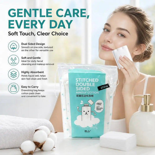Disposable Makeup Remover Cotton Pads 50/100/222pcs Facial Cleaning Removal Cotton Wipes Soft Cosmetics Women Skin Care Tool Peaceful Pleasures Health and Wellness
