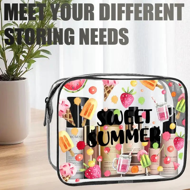 Zippered Closure, Large Capacity, Easy To Clean - Stylish High-Quality Women's Storage Bag, Travel Toiletry Organizer Peaceful Pleasures Health and Wellness