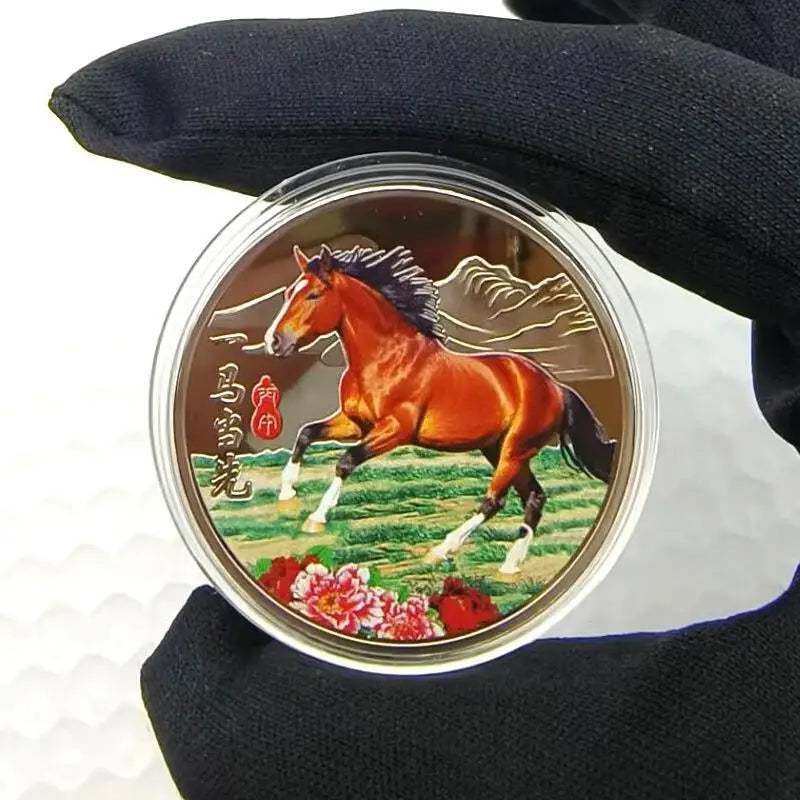 2026 Chinese New Year Horse Lucky Coin | 40mm Metal Collectible