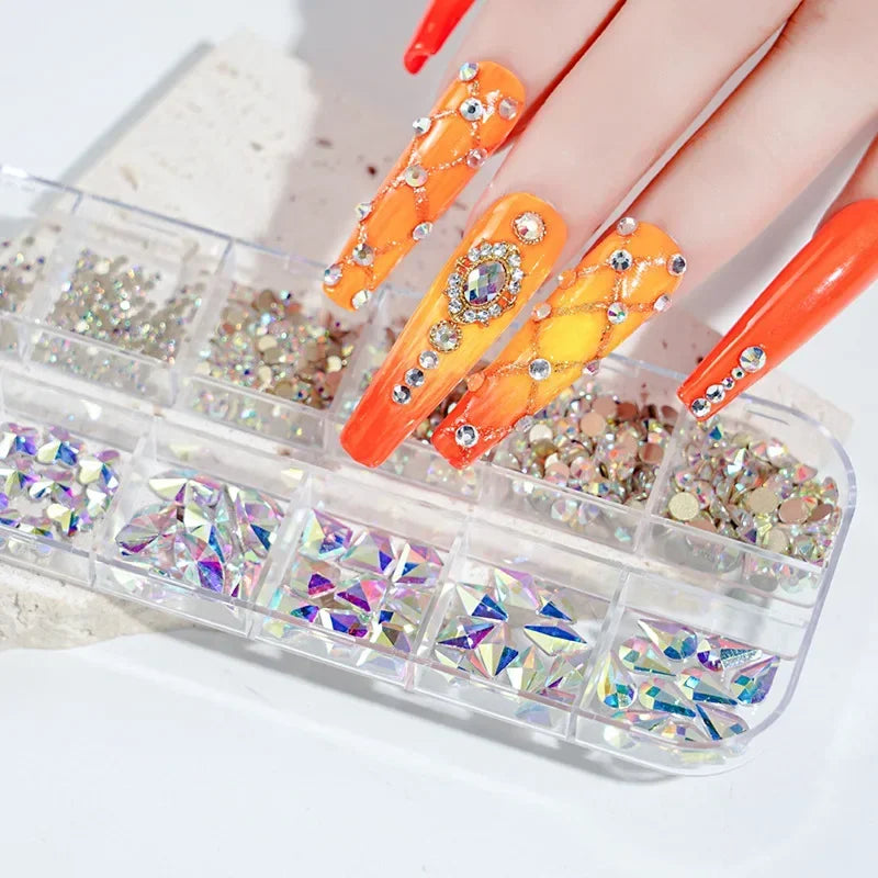 Pearl Rhinestone Nail Gems & Caviar Beads ~500pcs | Nail Art