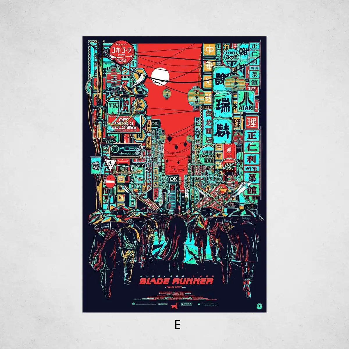 Blade Runner 1982 Vintage Movie Poster Canvas Wall Art Print