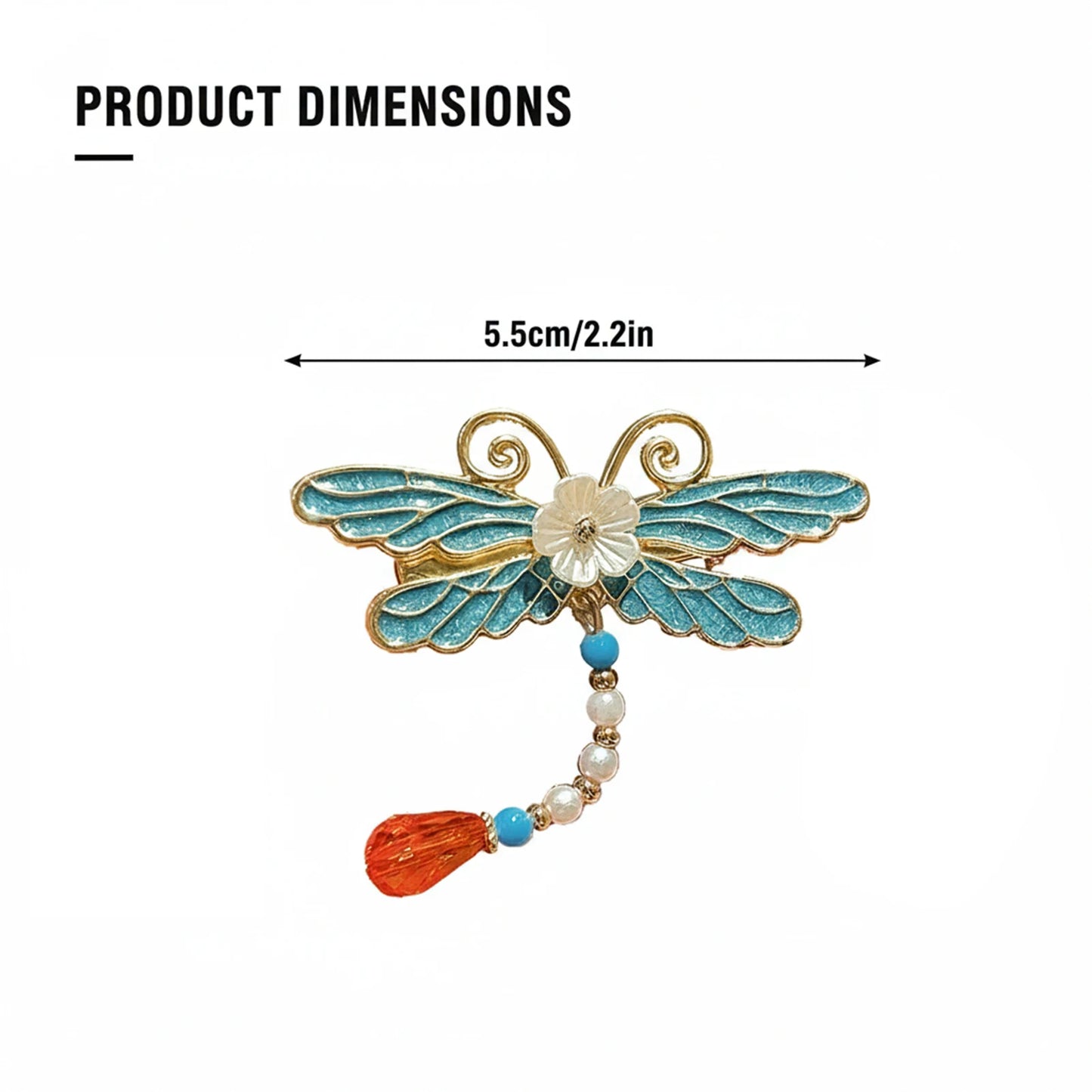 Classical Cloisonne Hairpin with Tassel Design New Chinese Style Wedding Hair Accessories for Hanfu and Cheongsam Peaceful Pleasures Health and Wellness