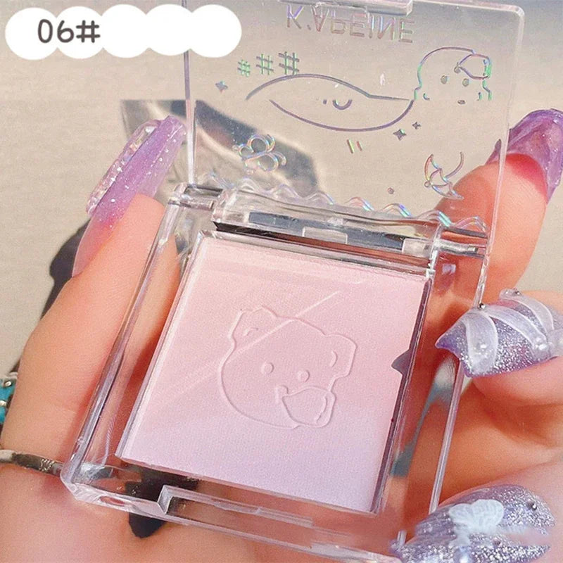 IFANYUO 6-Color Mineral Blush Palette | Matte & Shimmer Cheek Tint
