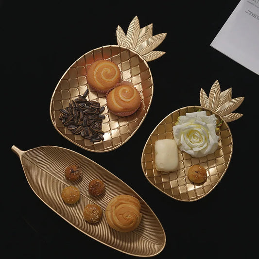 High party decorations Candy Dishes and Plates Big Love/Leaf/Pineapple Shape Snack Dish Tray Home Decoration and Party Tableware Peaceful Pleasures Health and Wellness