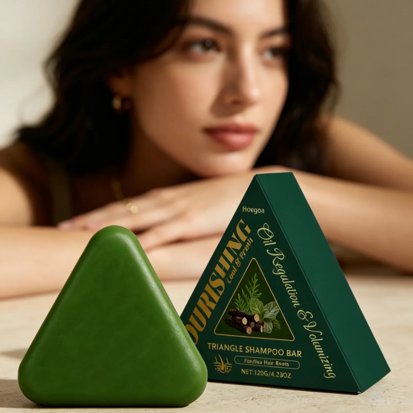 Hoegoa Solid Shampoo Bar – Anti-Frizz, Moisturizing 120g