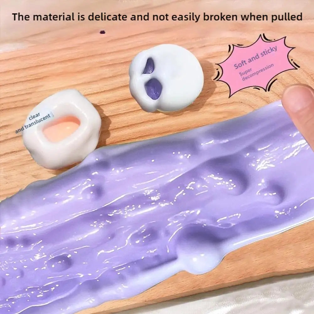 Simulated Ice Skin Handmade Ball Pinching Toy Sticky Suction Finger Stress Relieving Ball for Adults Children To Relieve Anxiety Peaceful Pleasures Health and Wellness