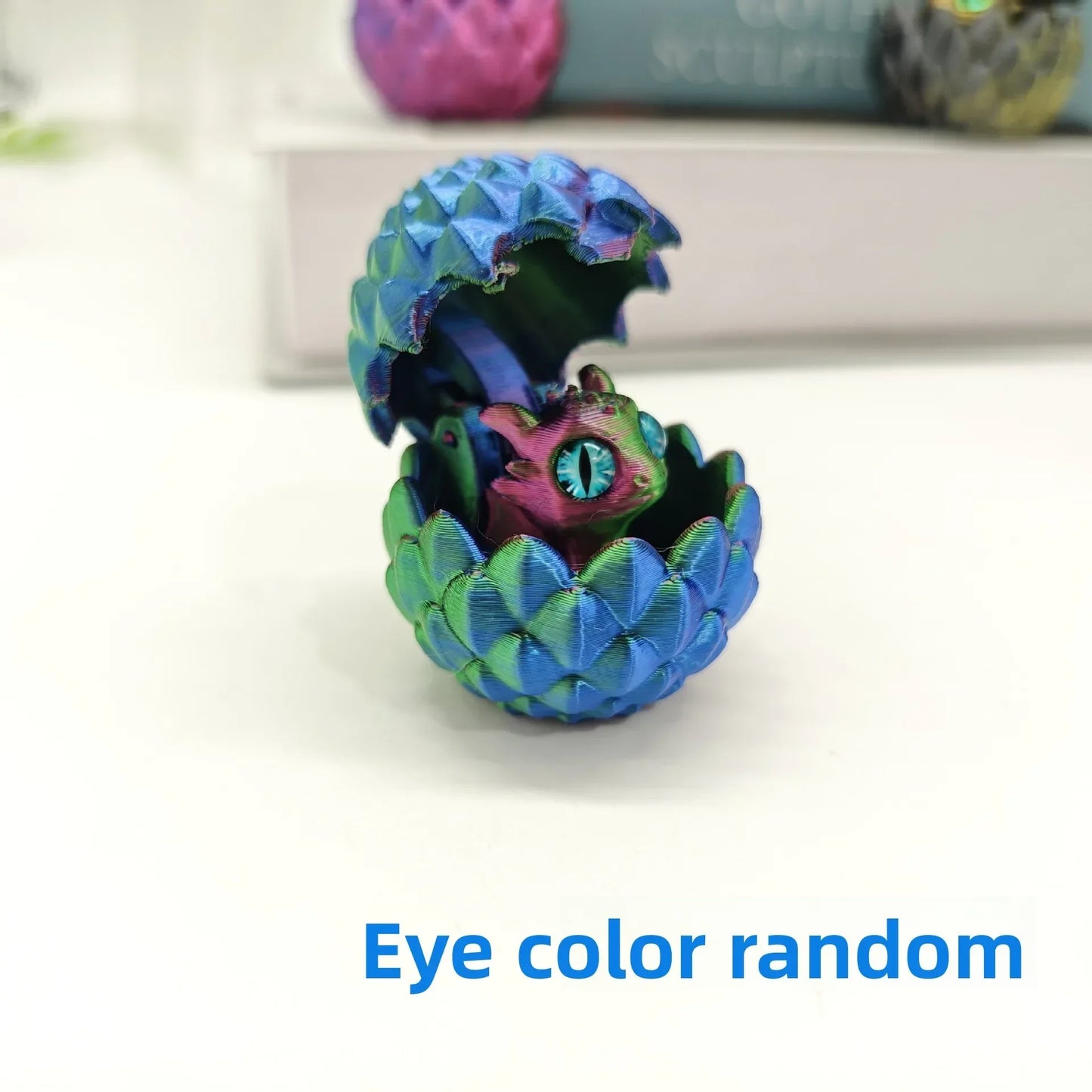Dragon Egg 3D Printing Huevo De Dragón - Desk Decor Gag Gift Christmas & Birthday Novelty Office Toy & Home Decoration for Home Peaceful Pleasures Health and Wellness Laser green